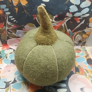 Felted Felt Wool Medium-Small Size Decorative Pumpkin Interior Decor Fall